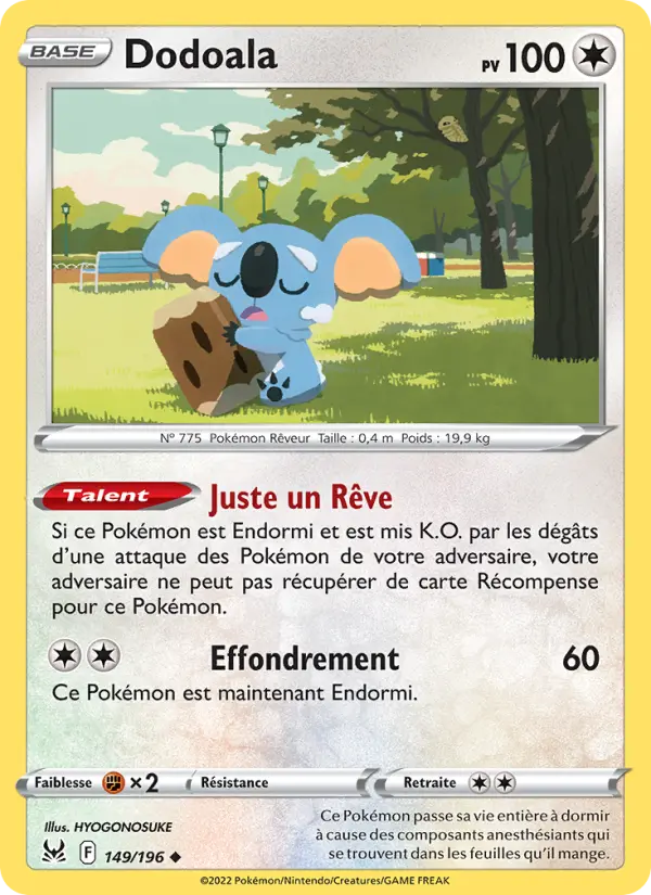 Dodoala — Carte Pokémon 149 Origine Perdue