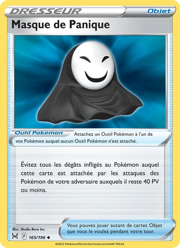 Masque de Panique — Carte Pokémon 165 Origine Perdue