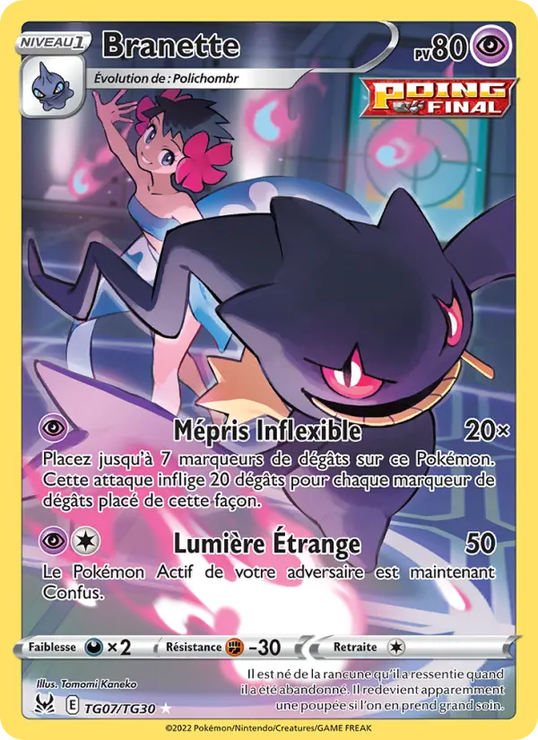Branette — Carte Pokémon TG07 Origine Perdue