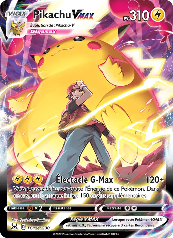 Pikachu VMAX — Carte Pokémon TG17 Origine Perdue