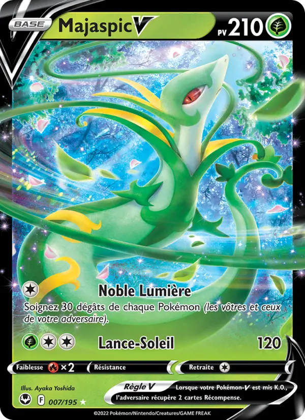 Majaspic V — Carte Pokémon 007 Tempête Argentée
