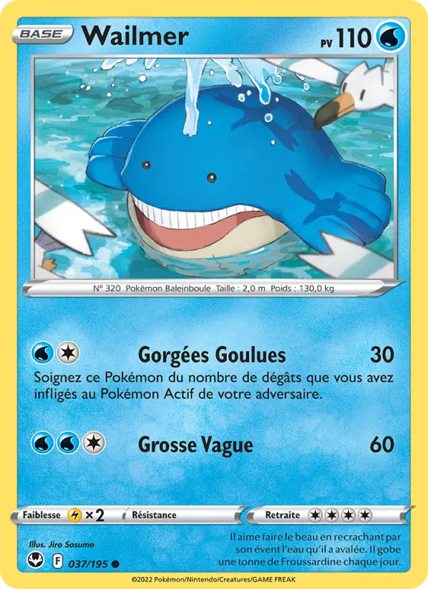 Wailmer — Carte Pokémon 037 Tempête Argentée
