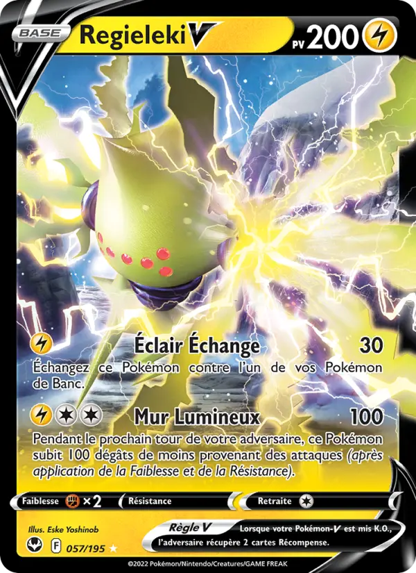 Regieleki V — Carte Pokémon 057 Tempête Argentée