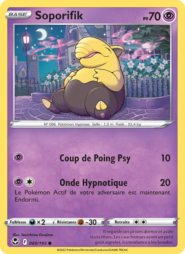 Soporifik — Carte Pokémon 060 Tempête Argentée