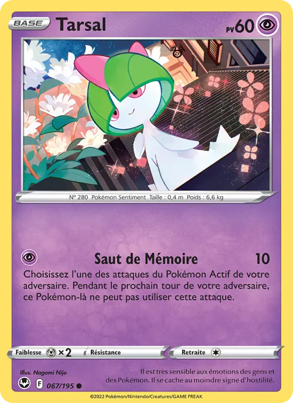 Tarsal — Carte Pokémon 067 Tempête Argentée