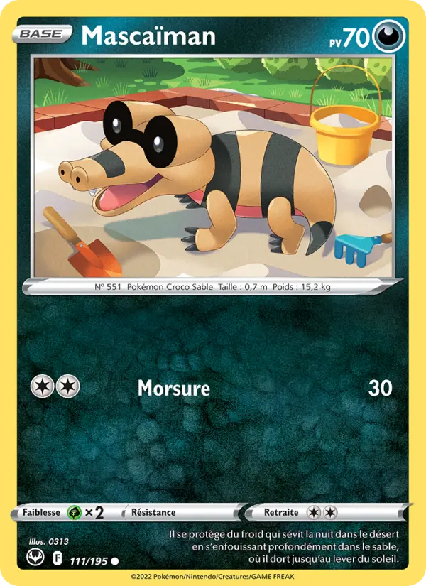 Mascaïman — Carte Pokémon 111 Tempête Argentée