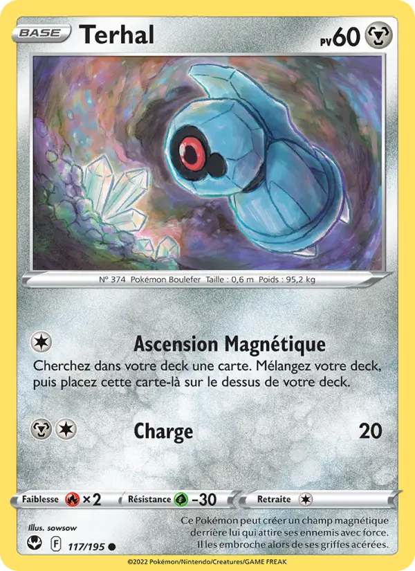 Terhal — Carte Pokémon 117 Tempête Argentée