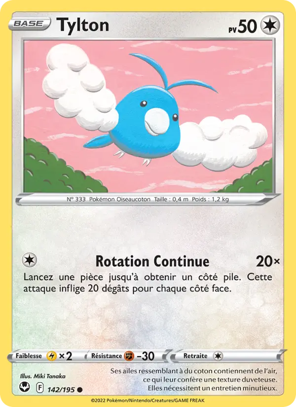 Tylton — Carte Pokémon 142 Tempête Argentée