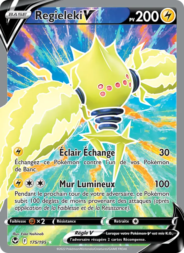 Regieleki V — Carte Pokémon 175 Tempête Argentée
