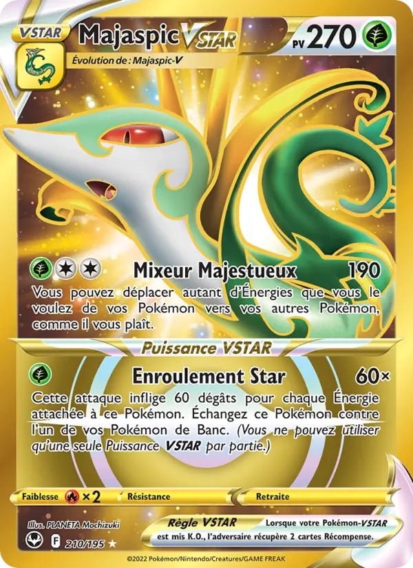 Majaspic VSTAR — Carte Pokémon 210 Tempête Argentée
