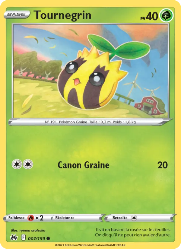 Tournegrin — Carte Pokémon 007 Zénith Suprême