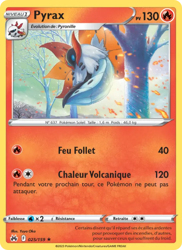 Pyrax — Carte Pokémon 025 Zénith Suprême