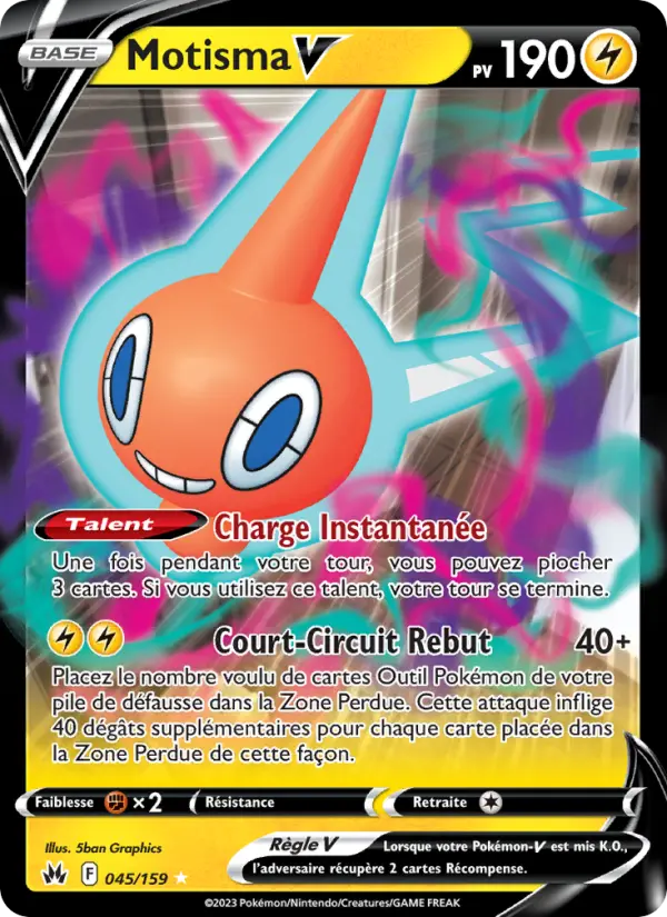 Motisma V — Carte Pokémon 045 Zénith Suprême