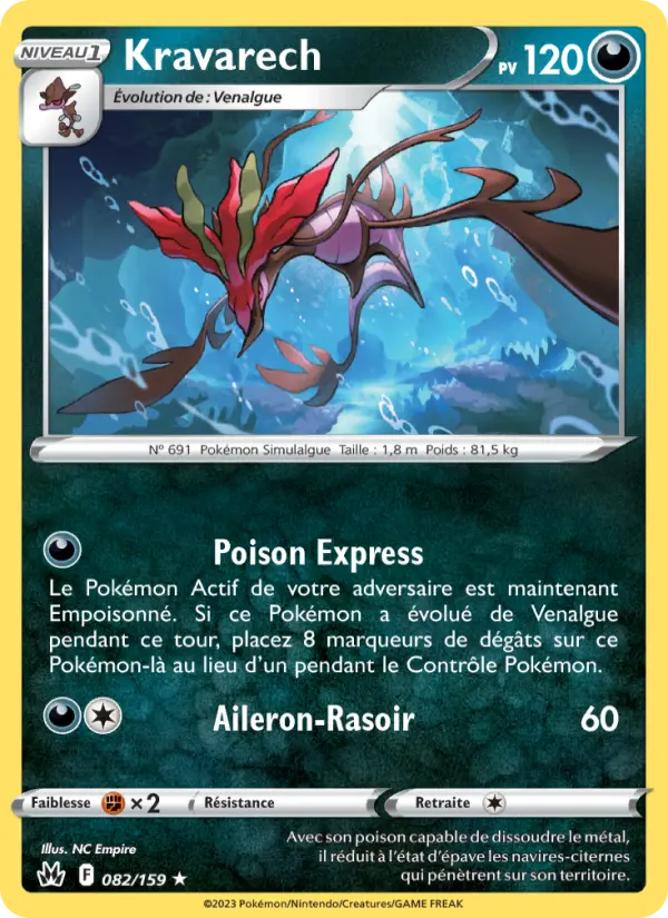 Kravarech — Carte Pokémon 082 Zénith Suprême