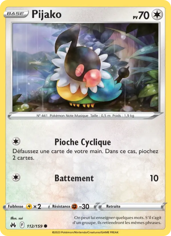 Pijako — Carte Pokémon 112 Zénith Suprême