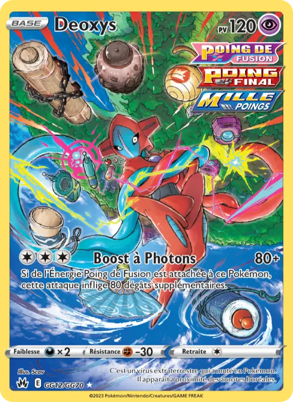 Deoxys — Carte Pokémon GG12 Zénith Suprême