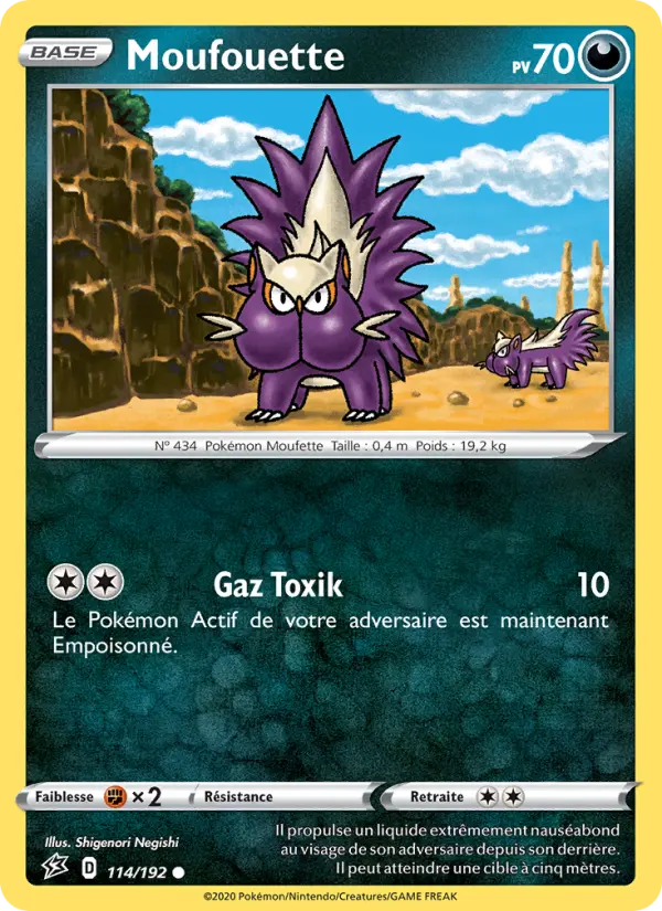 Moufouette — Carte Pokémon 114 Clash des Rebelles