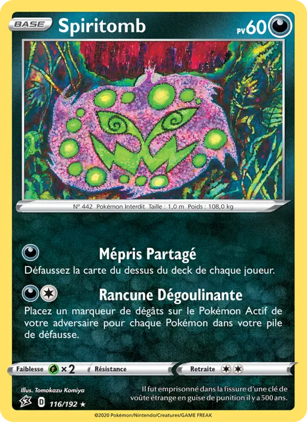 Spiritomb — Carte Pokémon 116 Clash des Rebelles