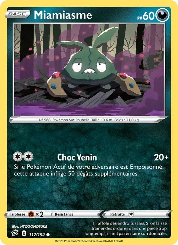 Miamiasme — Carte Pokémon 117 Clash des Rebelles