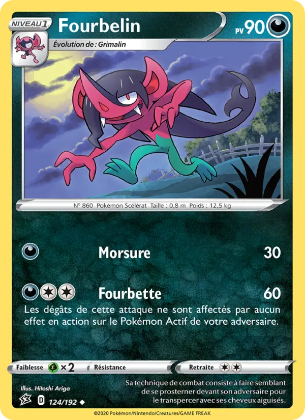 Fourbelin — Carte Pokémon 124 Clash des Rebelles