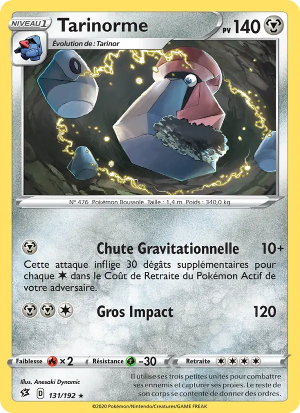 Tarinorme — Carte Pokémon 131 Clash des Rebelles