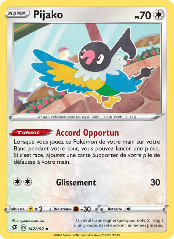 Pijako — Carte Pokémon 142 Clash des Rebelles
