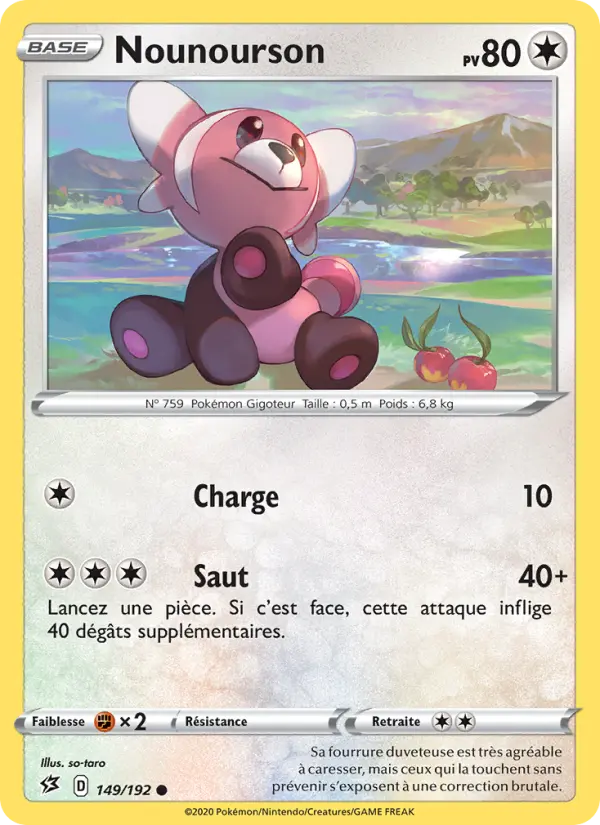 Nounourson — Carte Pokémon 149 Clash des Rebelles