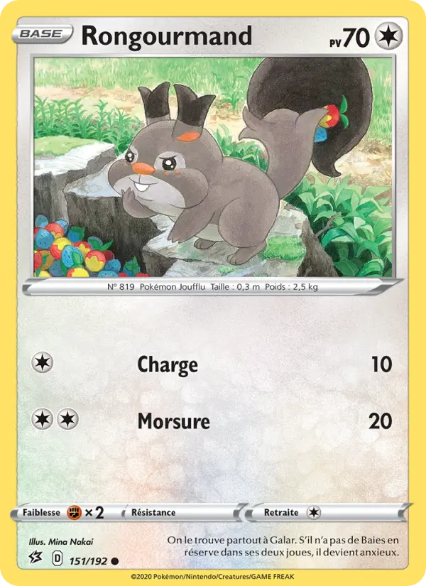 Rongourmand — Carte Pokémon 151 Clash des Rebelles
