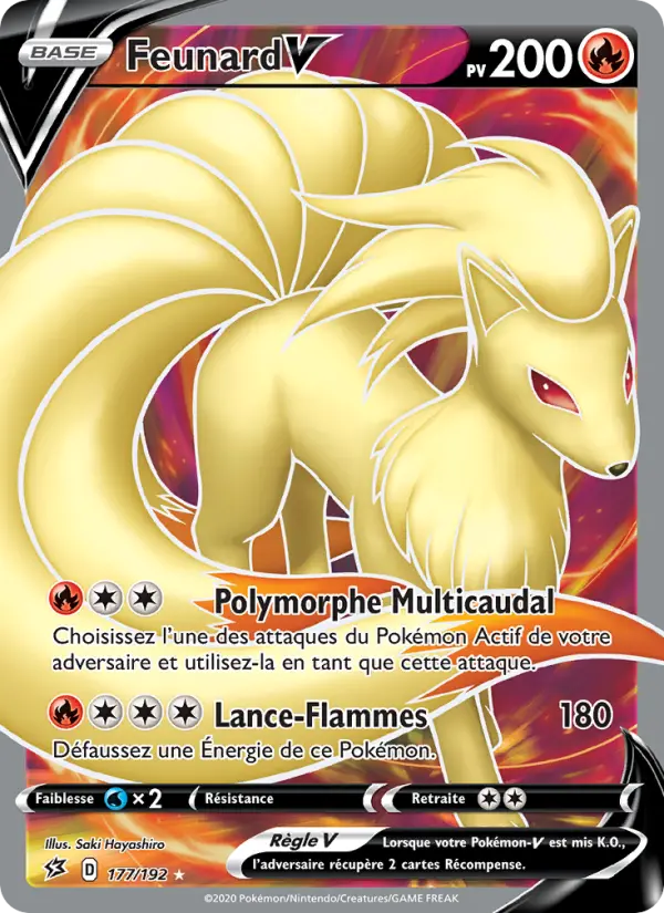 Feunard V — Carte Pokémon 177 Clash des Rebelles