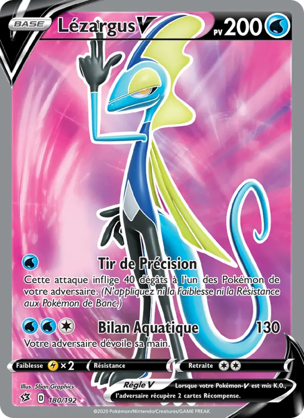 Lézargus V — Carte Pokémon 180 Clash des Rebelles