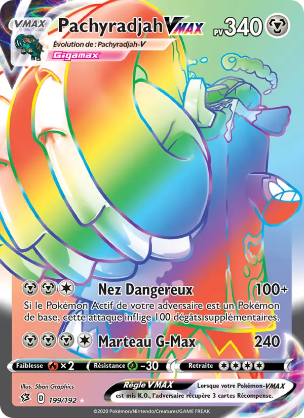 Pachyradjah VMAX — Carte Pokémon 199 Clash des Rebelles