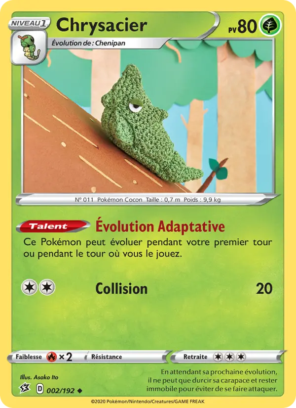 Chrysacier — Carte Pokémon 2 Clash des Rebelles