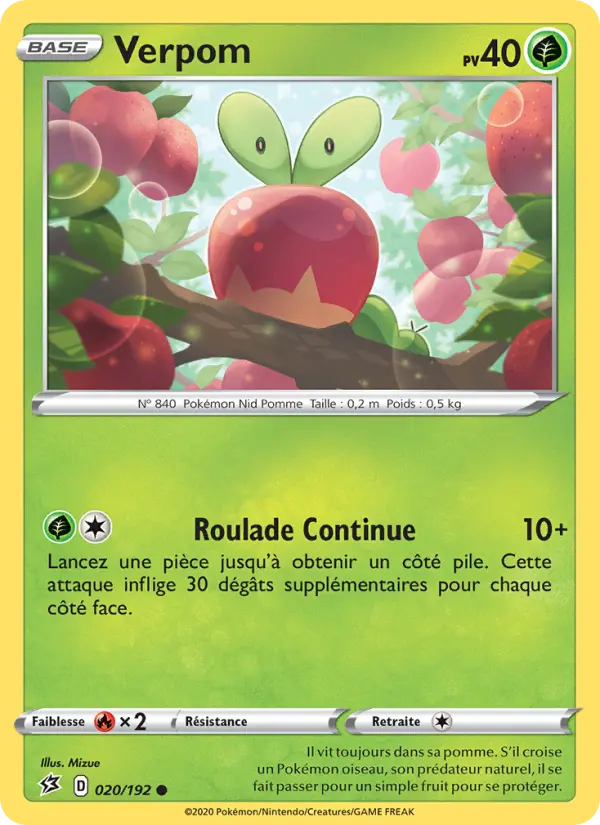 Verpom — Carte Pokémon 20 Clash des Rebelles