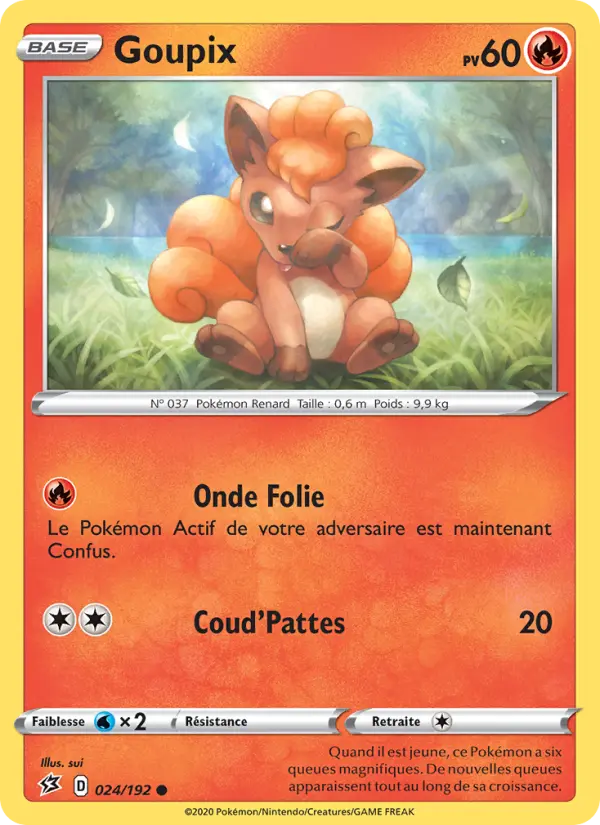 Goupix — Carte Pokémon 24 Clash des Rebelles