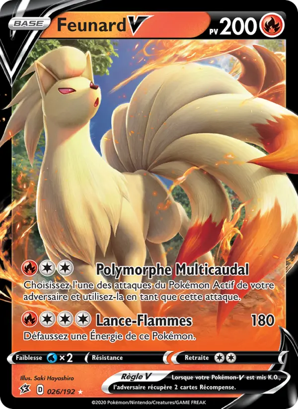 Feunard V — Carte Pokémon 26 Clash des Rebelles