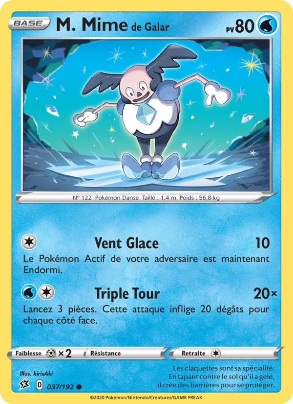 M. Mime de Galar — Carte Pokémon 37 Clash des Rebelles