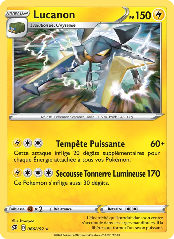Lucanon — Carte Pokémon 66 Clash des Rebelles