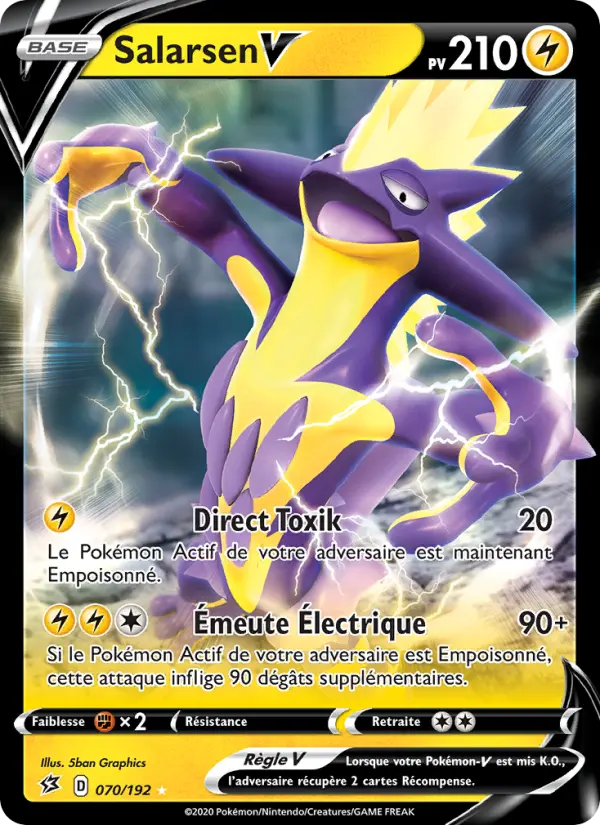 Salarsen V — Carte Pokémon 70 Clash des Rebelles