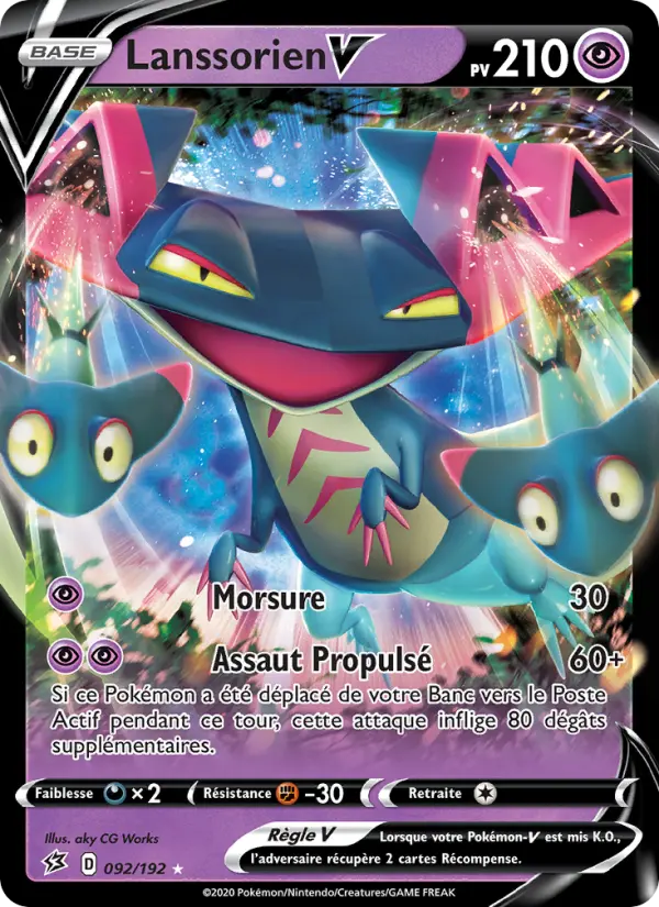 Lanssorien V — Carte Pokémon 92 Clash des Rebelles
