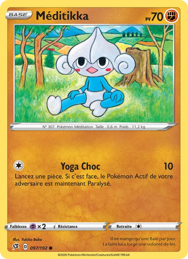 Méditikka — Carte Pokémon 97 Clash des Rebelles