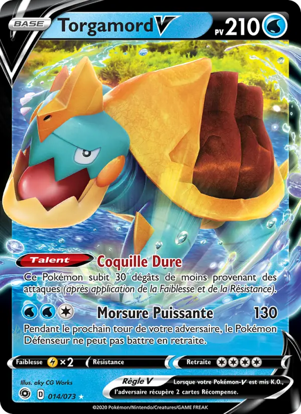 Torgamord V — Carte Pokémon 14 La Voie du Maître