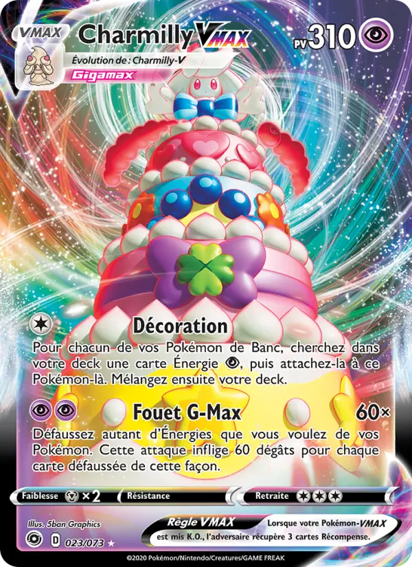 Charmilly VMAX — Carte Pokémon 23 La Voie du Maître