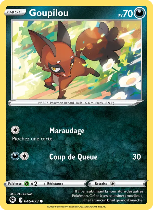 Goupilou — Carte Pokémon 46 La Voie du Maître