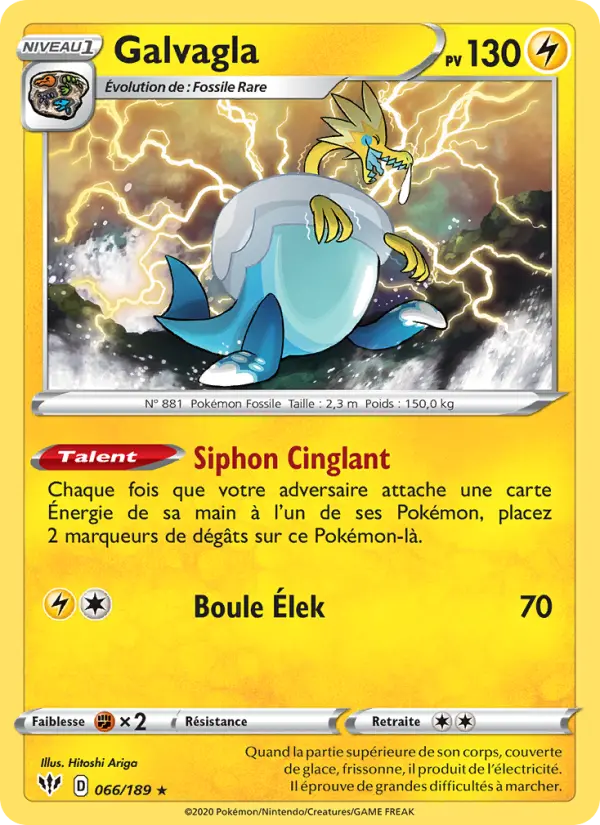 Galvagla — Carte Pokémon 66 Ténèbres Embrasées