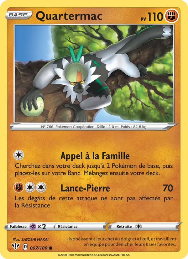 Quartermac — Carte Pokémon 97 Ténèbres Embrasées