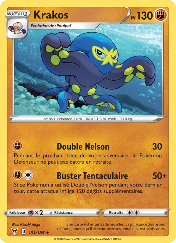 Krakos — Carte Pokémon 101 Voltage Éclatant