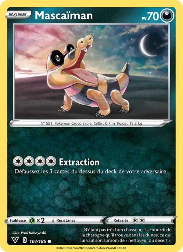 Mascaïman — Carte Pokémon 107 Voltage Éclatant