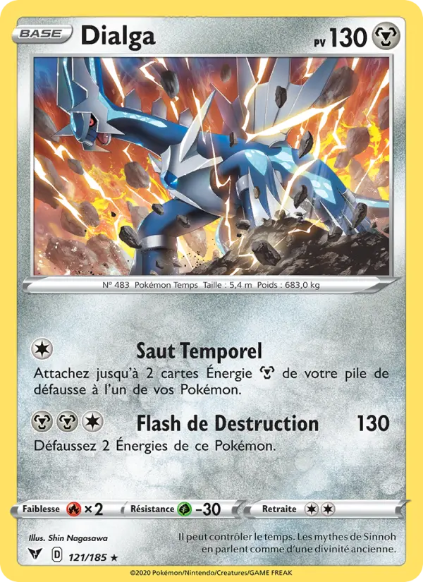Dialga — Carte Pokémon 121 Voltage Éclatant