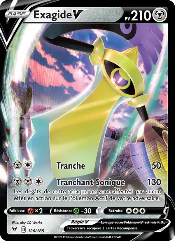 Exagide V — Carte Pokémon 126 Voltage Éclatant