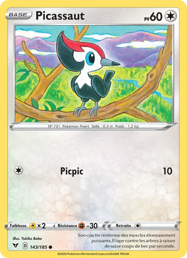 Picassaut — Carte Pokémon 143 Voltage Éclatant